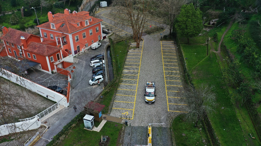 Centro da Vila de Sintra com estacionamento requalificado